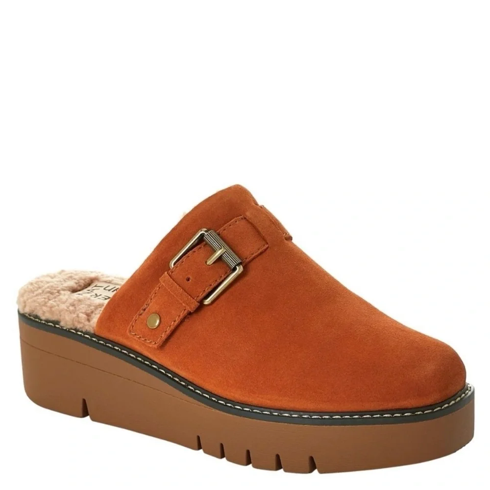 Naturalizer Golden Maple  Suede Slip-On Mules Sz 8 Like New - Picture 4 of 10